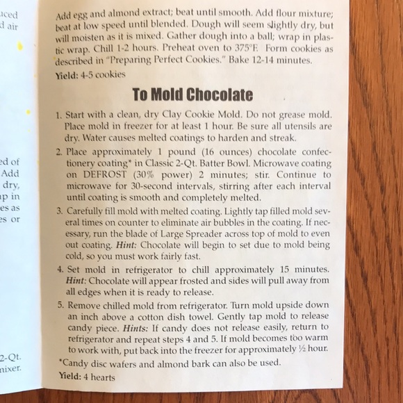 Pampered Chef Come to the Table Clay cookie Mold - Picture 7 of 10